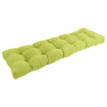 Blazing Needles Twill Tufted Bench Cushion, 60 x 19, Mojito Lime