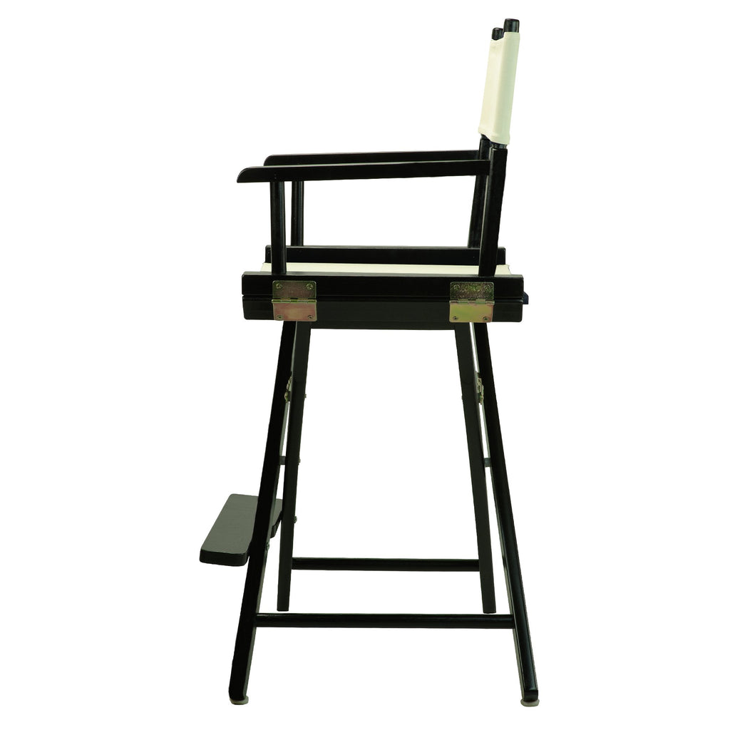Casual Home 24" Director'S Chair Black Frame-With Wheat Canvas, Counter Height