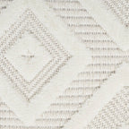 Nourison Versatile Indoor/Outdoor Ivory White 2'2'' X 20' Area --Rug, Easy --Cleaning, Non Shedding, Bed Room, Living Room, Dini
