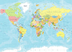 CORFOTO 5x3ft World Map Backdrop Adventure Begins Travel Boys Baby Shower Party Decorations Map Backdrops Around World Adventure