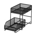 Myaddiction Under Sink Organiser Rack 2 Tier Countertop Organizer For Countertop Kitchen L