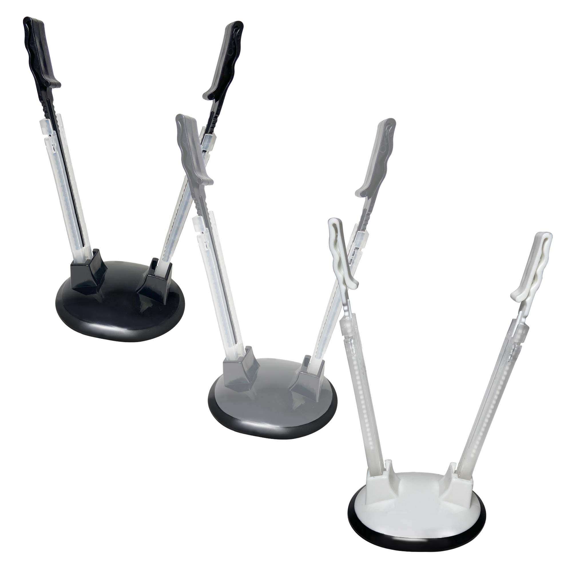 3 Pack Baggy Rack Holder for Meal Prep Bag, Compatible Ziplock Bag Storage Organizer, Hands Free Adjustable Food Prep Baggie Hol