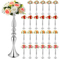 Rtteri 24 Pcs Metal Wedding Centerpiece Table Decoration Gold Flower Stand 20 Inch Tall Wedding Flower Vase Centerpieces for Rec