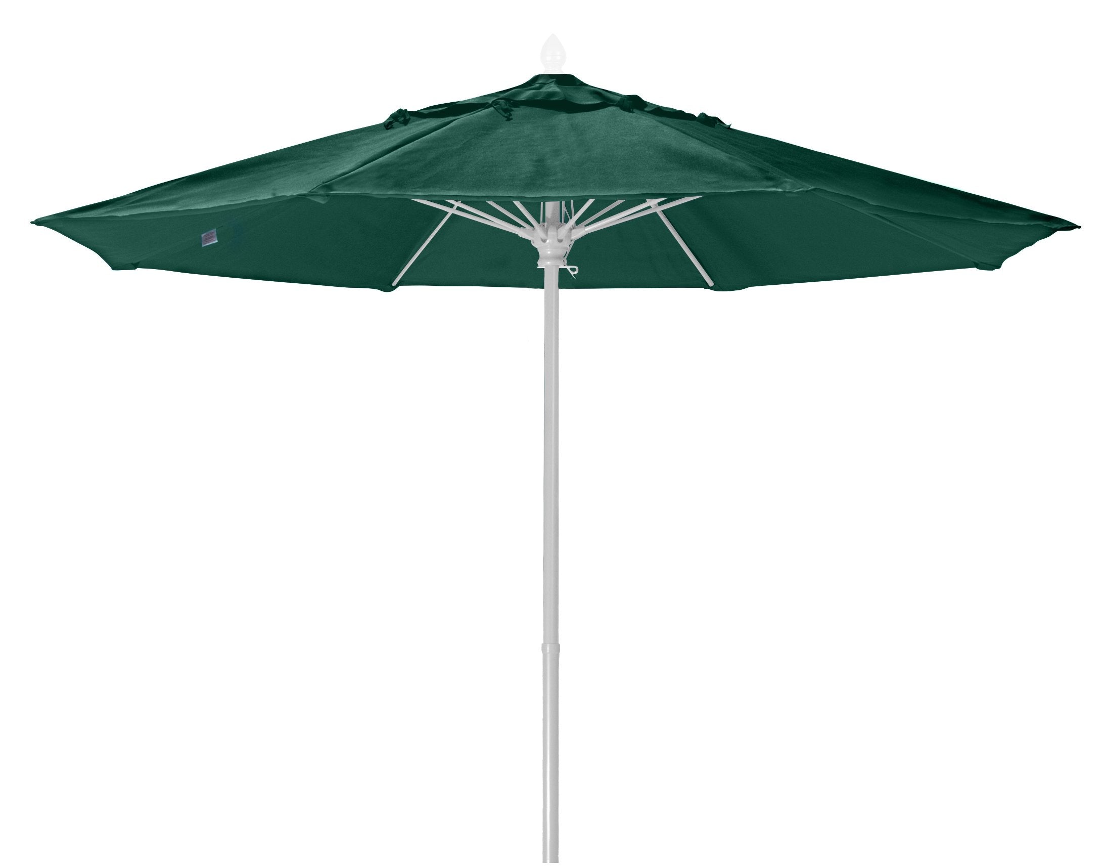 Fiberbuilt Umbrellas 7Mpuw-8603 Market Umbrella, 7.5' Diameter Marine Grade Canopy, Forest Green
