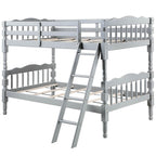 Acme Homestead Twin Twin Wooden Bunk Bed in Gray Finish