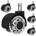 Freekyfit Office Chair Wheels,2 Inch Smooth & Quiet Rolling Casters Replacement, Computer Gaming Chair Casters For All Hardwood