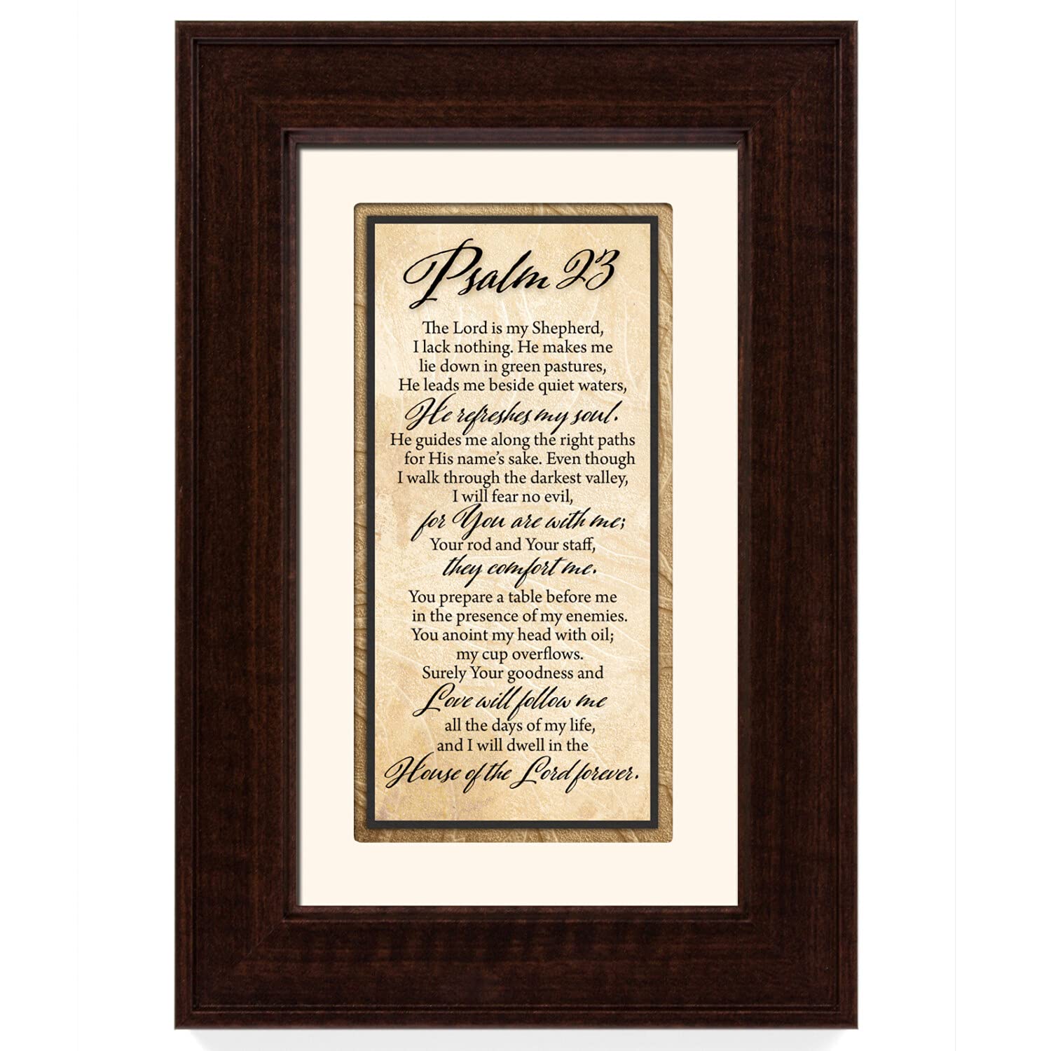 Dexsa Framed Art-Words of Grace-Trust in The Lord (8 x 16)
