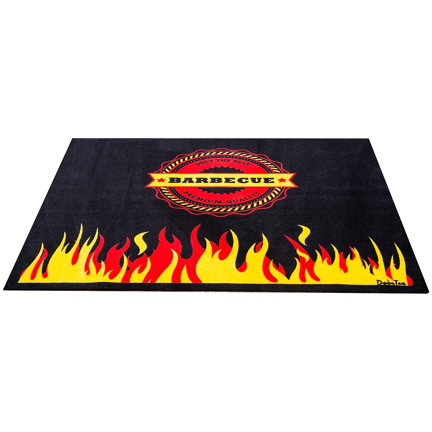 Doortex BBQ Fire Retardant Flame Resistant Mat for Under Grill 39 x 60 Flame Design