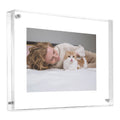 Canetti Original Magnet Picture Frame - Crystal Clear Acrylic Glass Table Top Photo Frame