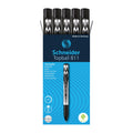 Schneider Topball 811 Rollerball Pen, 0.5 Mm Conical Tip, Refillable, Black Ink, Box Of 10 Pens (8111)