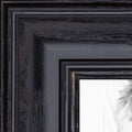 ArtToFrames 24x36 Inch Black Picture Frame, This 1.25 Custom Wood Poster Frame is Black Stain on Solid Red Oak, for Your Art or 