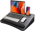 Huanuo Lap Laptop Desk - Portable Lap Desk With Cushion, Fits Up To 17 Inch Laptop, With Anti-Slip Strip & Storage Function For