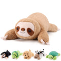 Gnomantic Sloth Weighted Stuffed Animals - 28 Inch 5.0 Pounds Weighted Plushies Sloth Stuffed Animal - Large Plush Pillow - Cute