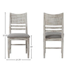 Intercon Moderen Rustic Side Chair, Weathered white