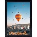JCJMY 10x14 inch Picture Frame Black for 30 x 40cm Diamond Painting Art, Horizontal and Vertical Formats for Wall Hanging, 10 x 