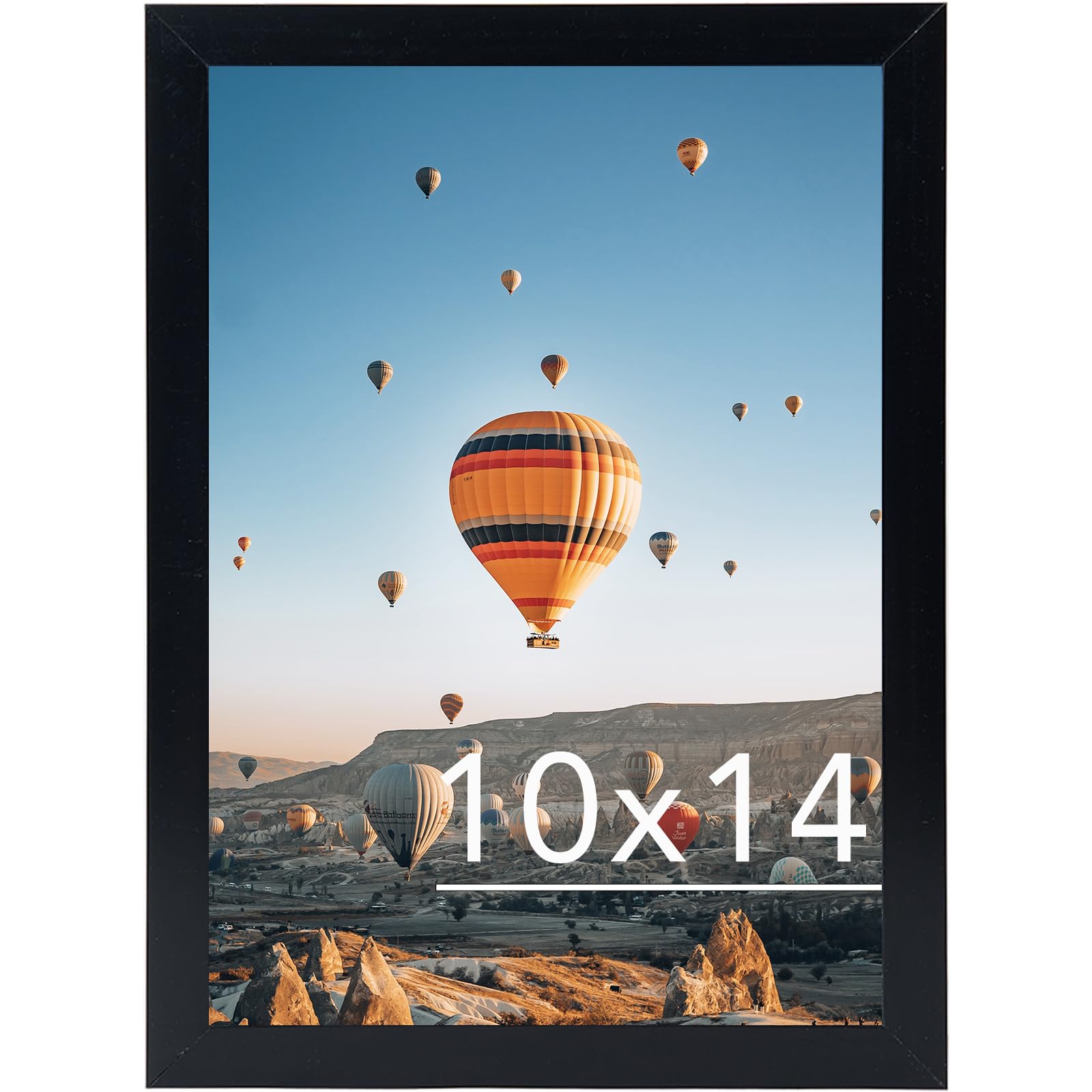 JCJMY 10x14 inch Picture Frame Black for 30 x 40cm Diamond Painting Art, Horizontal and Vertical Formats for Wall Hanging, 10 x 