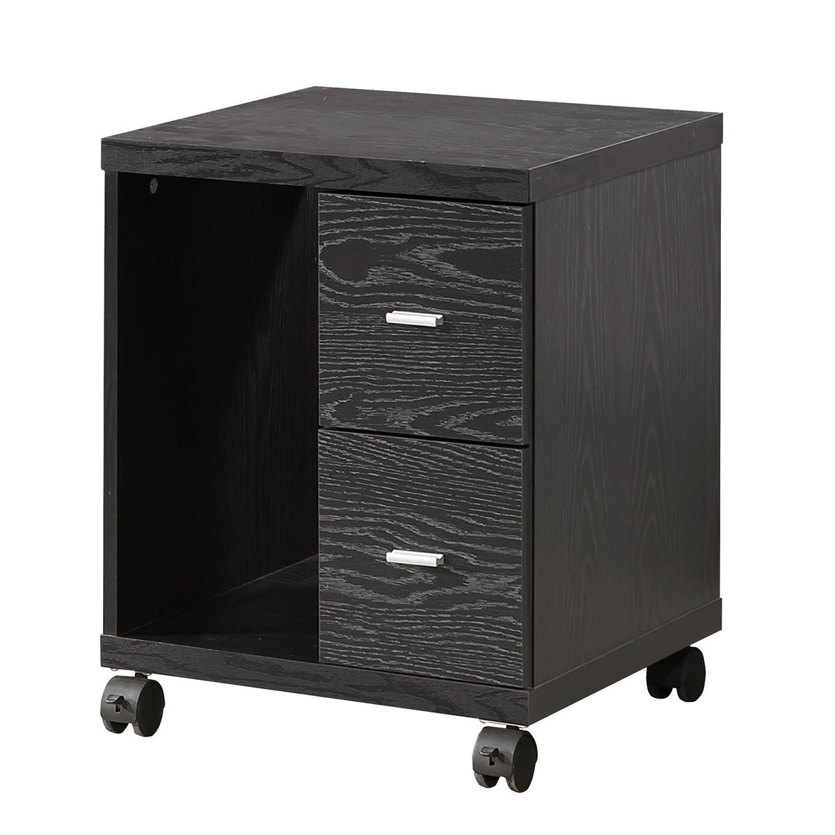 Coaster Home Furnishings Russell 2-Drawer CPU Stand Black Oak