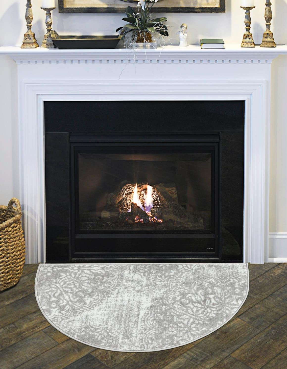 Unique Loom Sofia Collection Area Rug - Grand (3 1 x 6 1 Hearth Light Gray/Ivory)