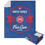 Nba Detroit Pistons Dominion Personalized Silk Touch Sherpa Throw Blanket 50X60 Inches