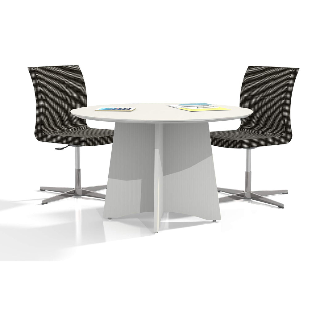 Mayline Medina 48"Dia. Round Conference Table, Textured Sea Salt Laminate