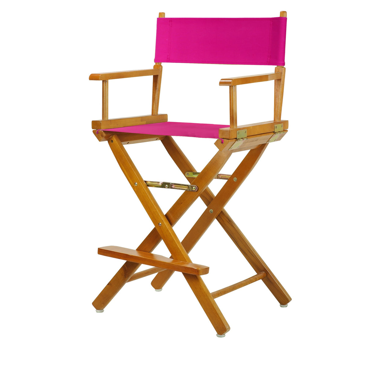 Casual Home 220-05/021-30 Director Chair 24&quot; - Counter Height Honey Oakframe/Magenta Canvas