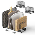 HzTinT 2PACK Cutting Board Organizer, Adjustable Divider Cutting Board Holder with Anti-slip Pads, Kitchen Cabinet Organizer for