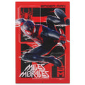 Marvel Spider-Man Miles Morales Metal Sign - Classic Miles Morales Wall Decor for Man Cave, Bedroom or Movie Room