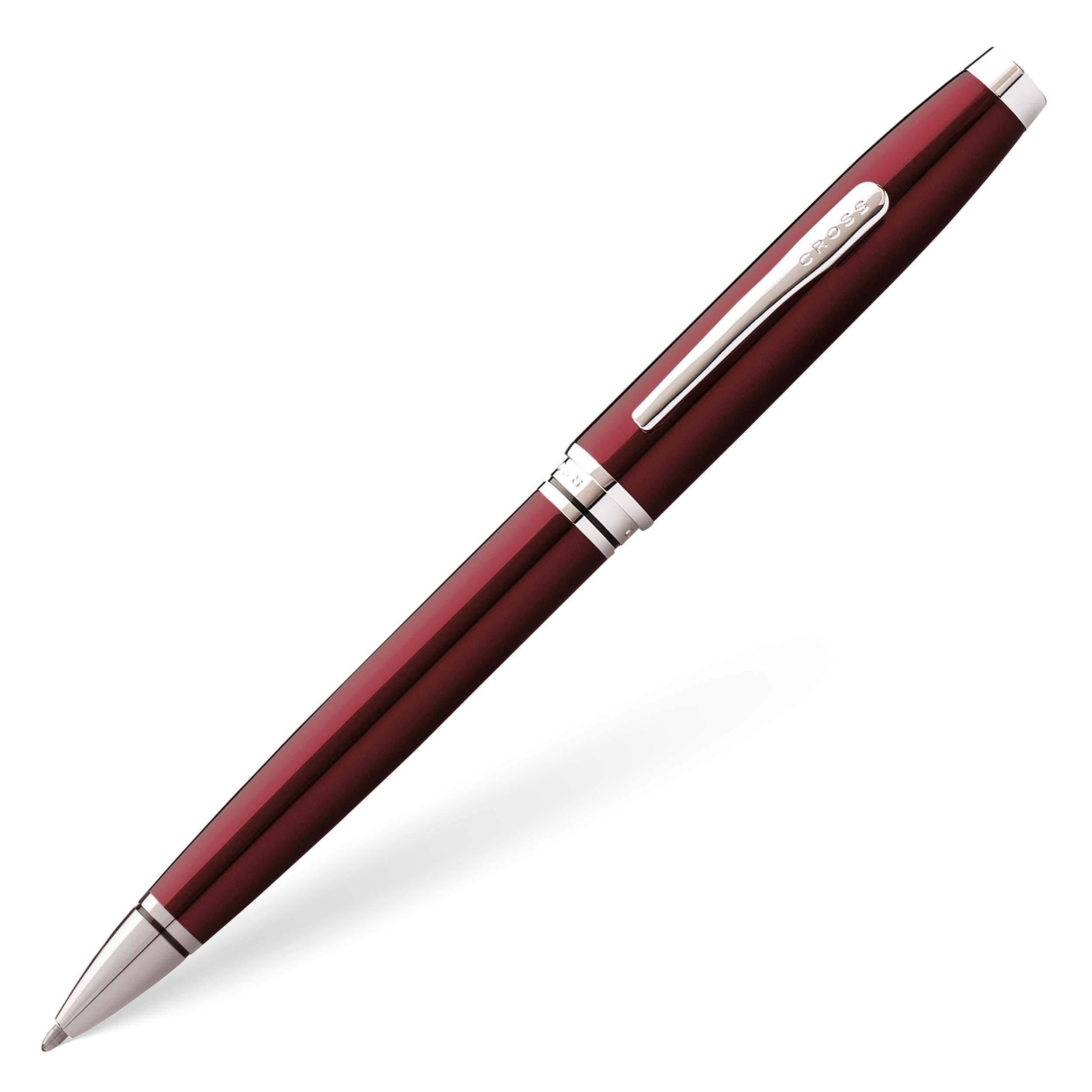 Cross Coventry Ballpoint Pen (Medium Stroke Thickness With Gift Box) Red/Chrome