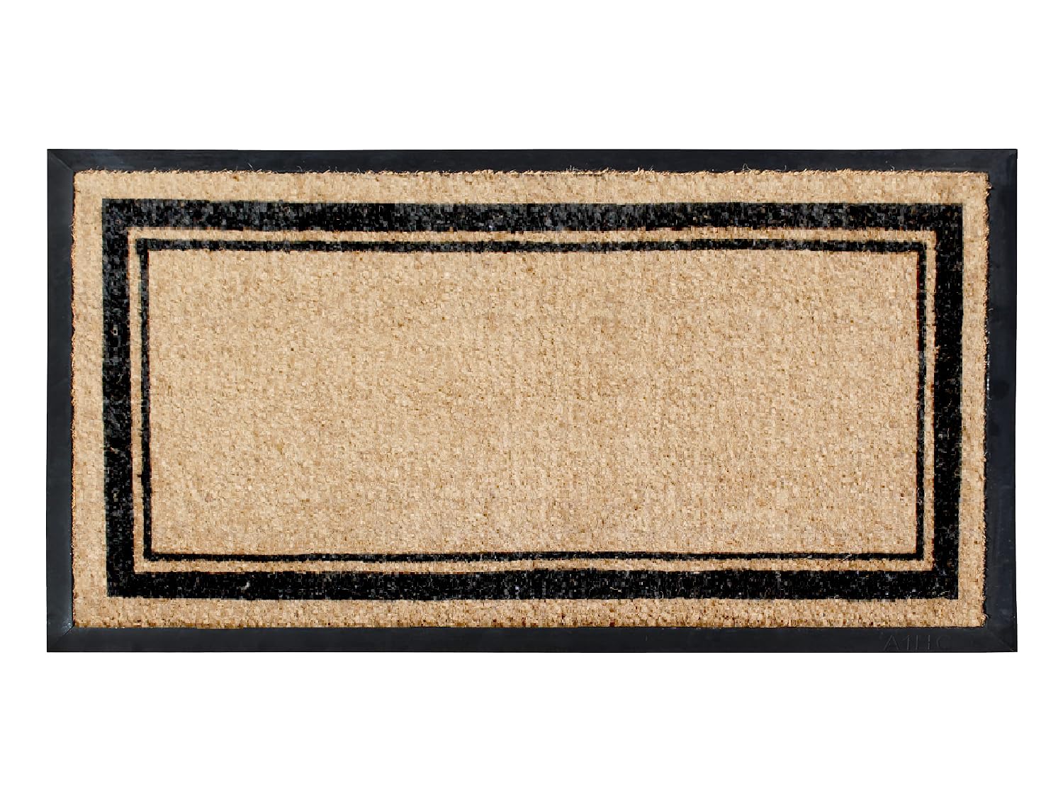 A1 Home Collections Natural Coir & Rubber Welcome Door Mat, 24X48, Thick Durable Doormats For, Heavy Duty Large Size Doormat, Fa