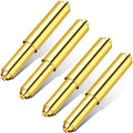Shappy 2 Pieces Toilet Paper Holder Roller Replacement Plastic Spring Loaded (Gold)