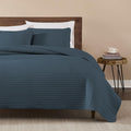 Wrensonge Quilts King Size, 3 Pieces Blue Lightweight Soft Quilts King Size Sets For All Seasons, Summer King Quilt Bedding Set