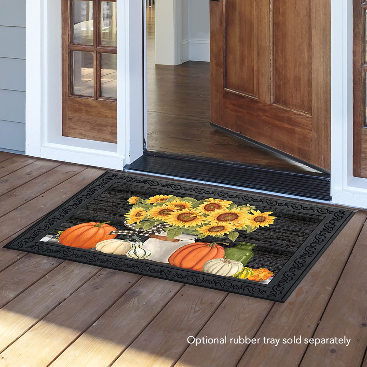 Briarwood Lane Fall'S Glory Floral Doormat Sunflowers Indoor Outdoor 30' X 18'
