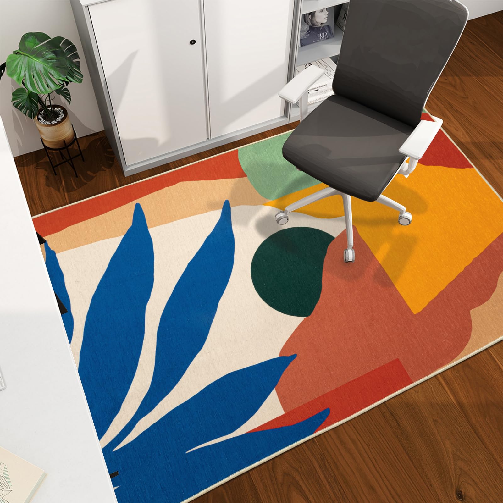 Office Chair Mat For Hardwood Floor, 60 'X45 ' Desk Mat Protector, Modern Style