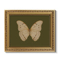 ARPEOTCY Vintage Gold Framed Wall Art, Classical White Butterfly Paintings, 8x10 inch Small Moody Green Canvas Prints with Antiq