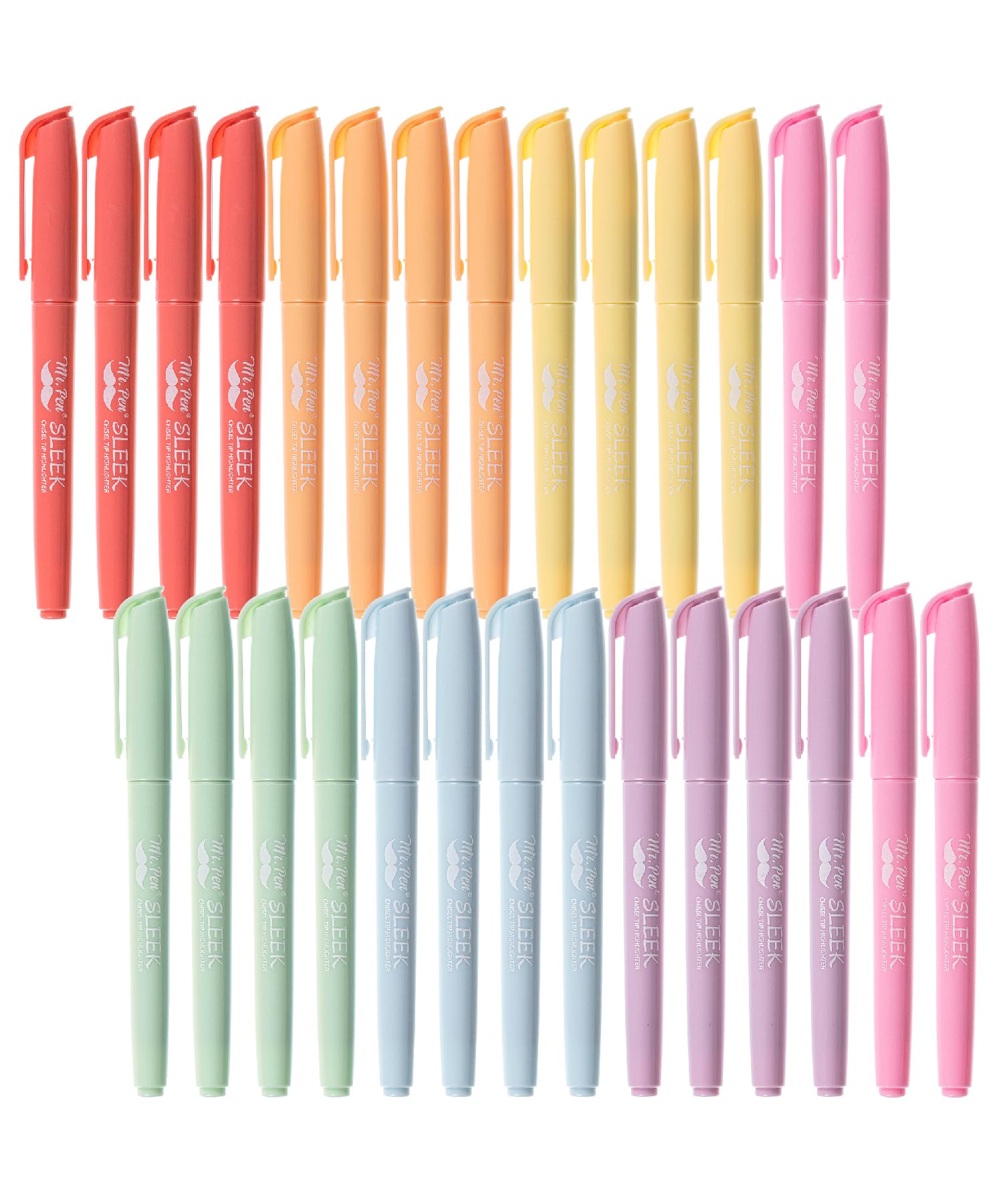 Mr. Pen Highlighters - 28 Pack Assorted Colors, Colored Highlighters Set