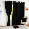 Story@Home 100% True Blackout Solid Long Door Curtains 9 Feet Set Of 4 | Room Darkening | Thermal Insulated Curtains For Living 