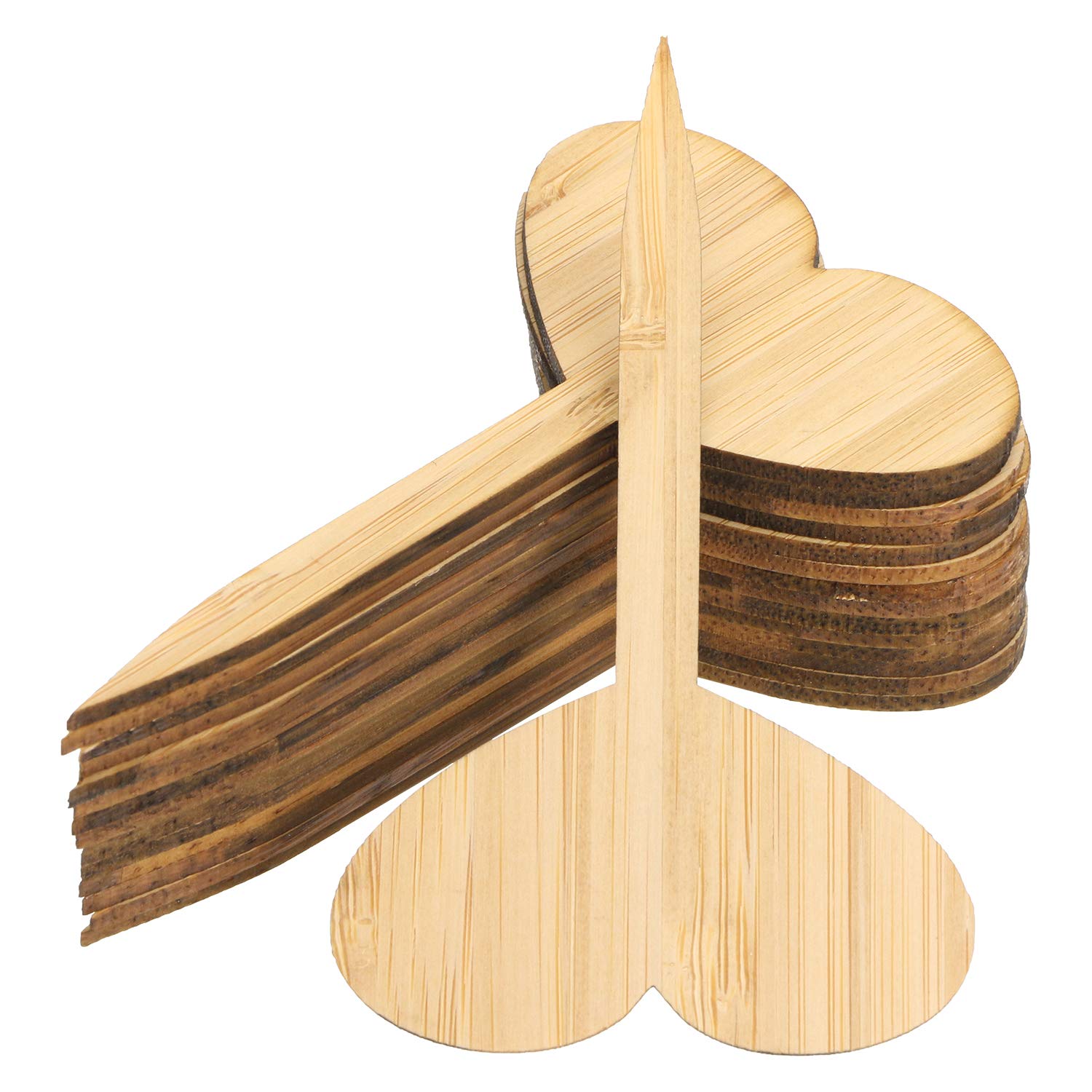 Onlykxy 30 Pieces Plant Labels, Bamboo Plant Seed Labels Set, Wooden Plant Sign Tags, Nursery Garden Herbs Flowers Vegetables Se