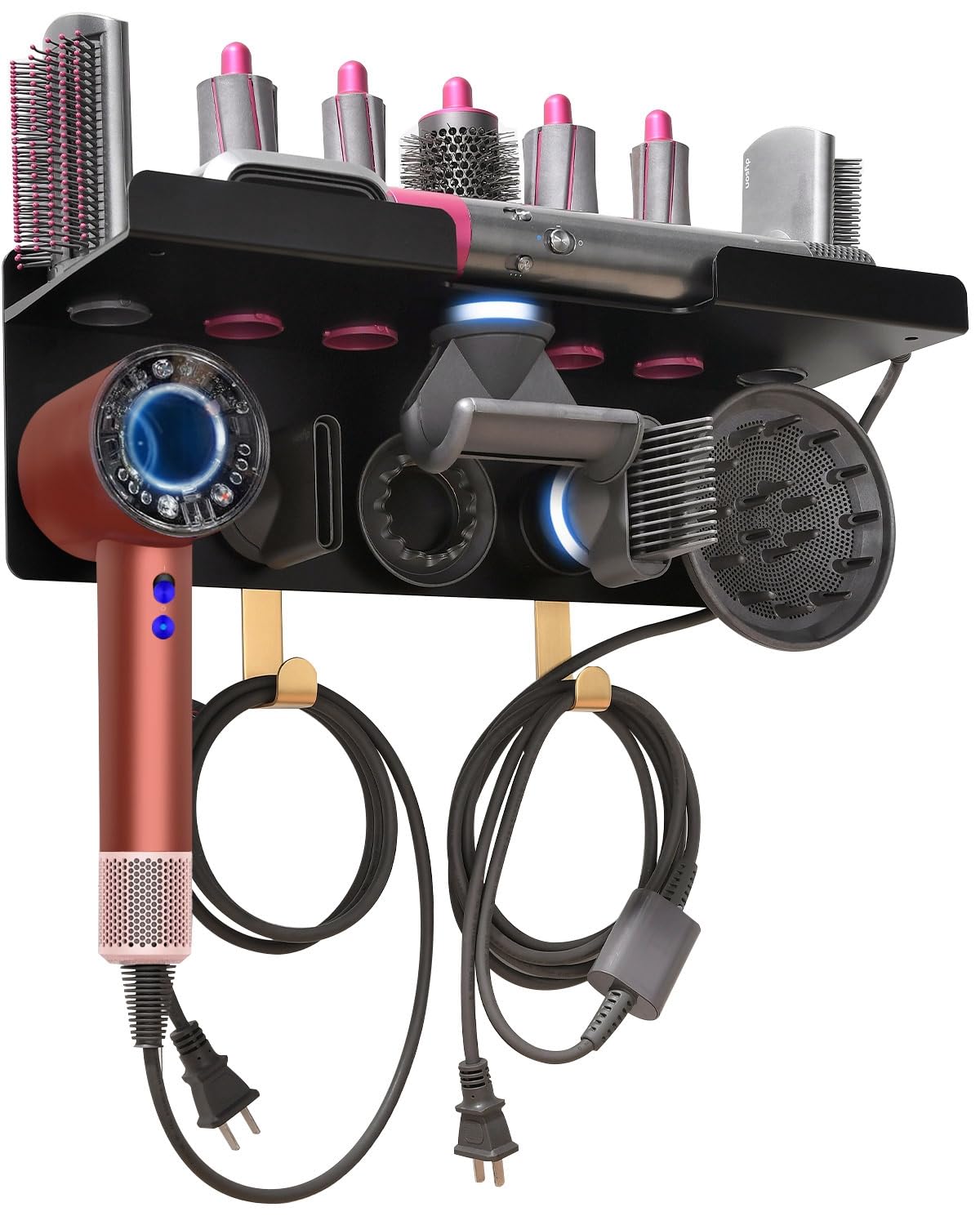 Dyson Airwrap Holder, Dyson Airwrap Wall Mount, 2in1 Dyson Airwrap Organizer & Dyson Hair Dryer Holder, Dyson Hair Dryer Stand f