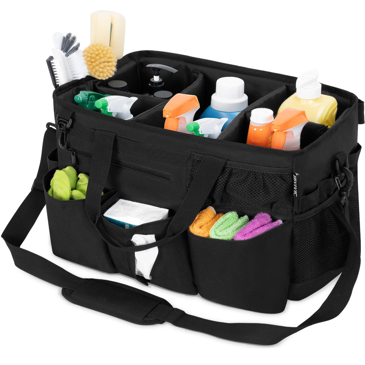 Ibvivic Wearable Cleaning Caddy Bag For Cleaning Supplies, Large Capacity Cleaning Organizer Extra Large
