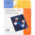 Sparco Presentation Cover, Round, Punched, 11-1/4 x 8-3/4 Inches, 100 per Pack, Clear(SPR18202)