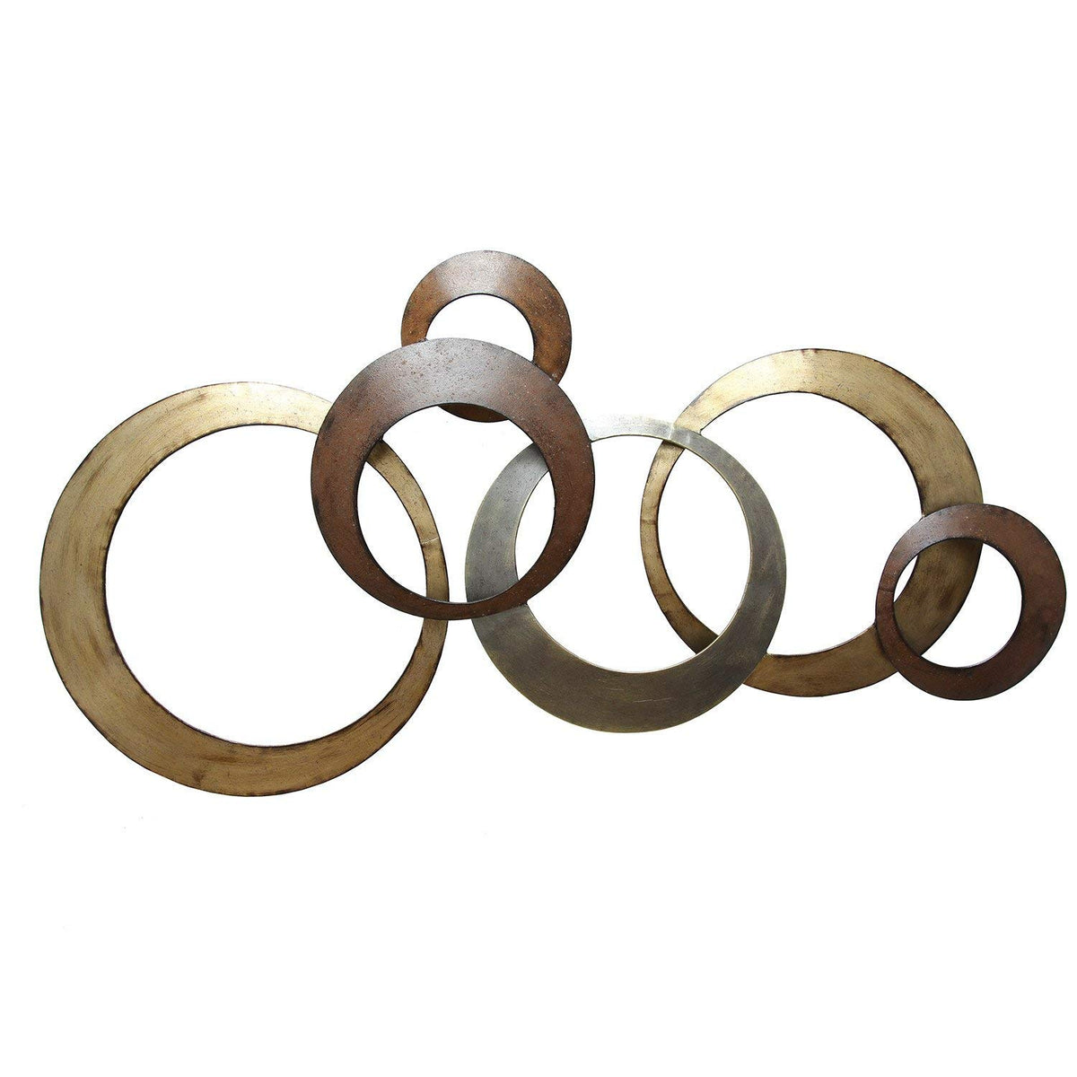 HomeRoots Metallic Rings Wall Decor