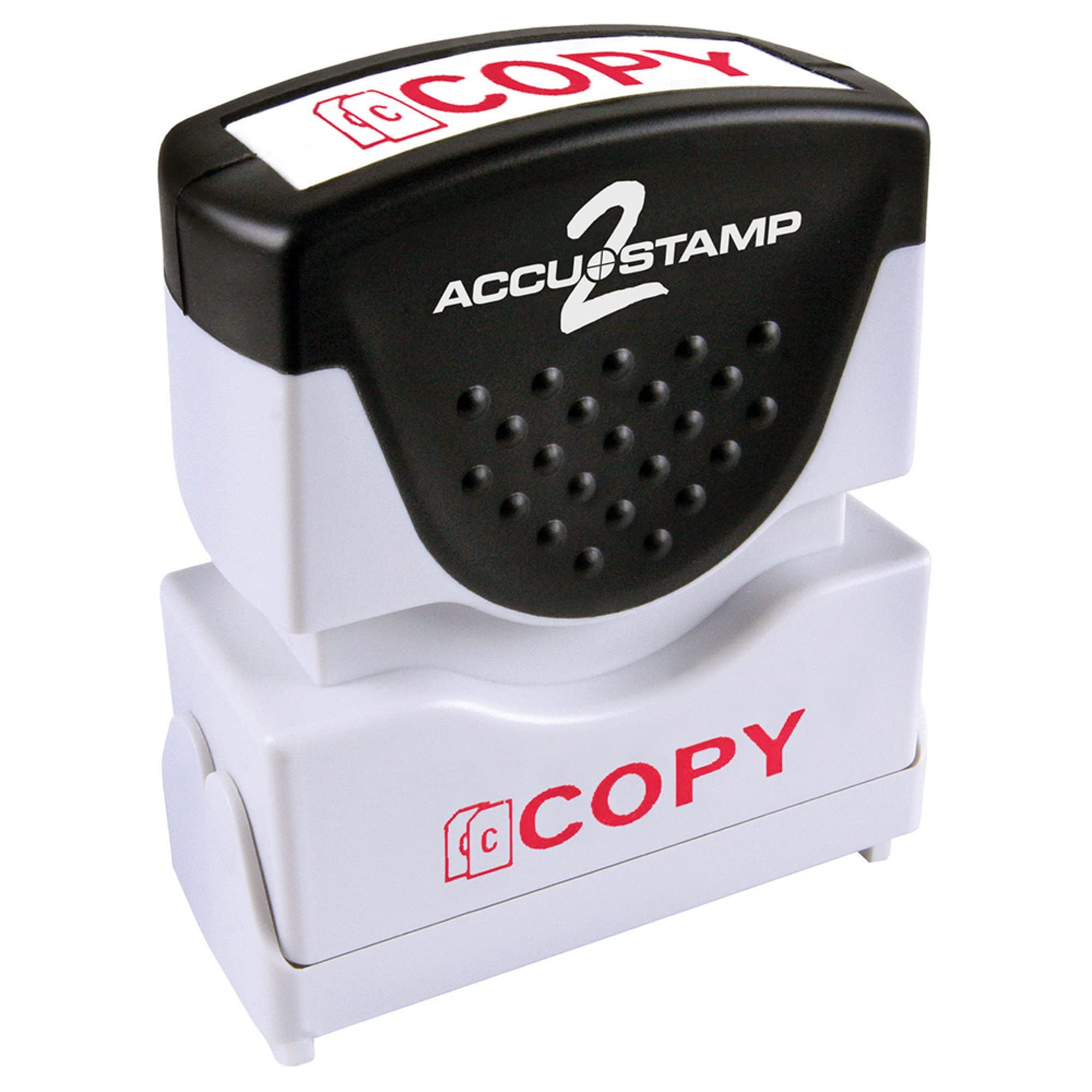 Accu-Stamp2 Shutter One-Color Stamp, 'Copy', 1 5/8' X 1/2' Impression, Red