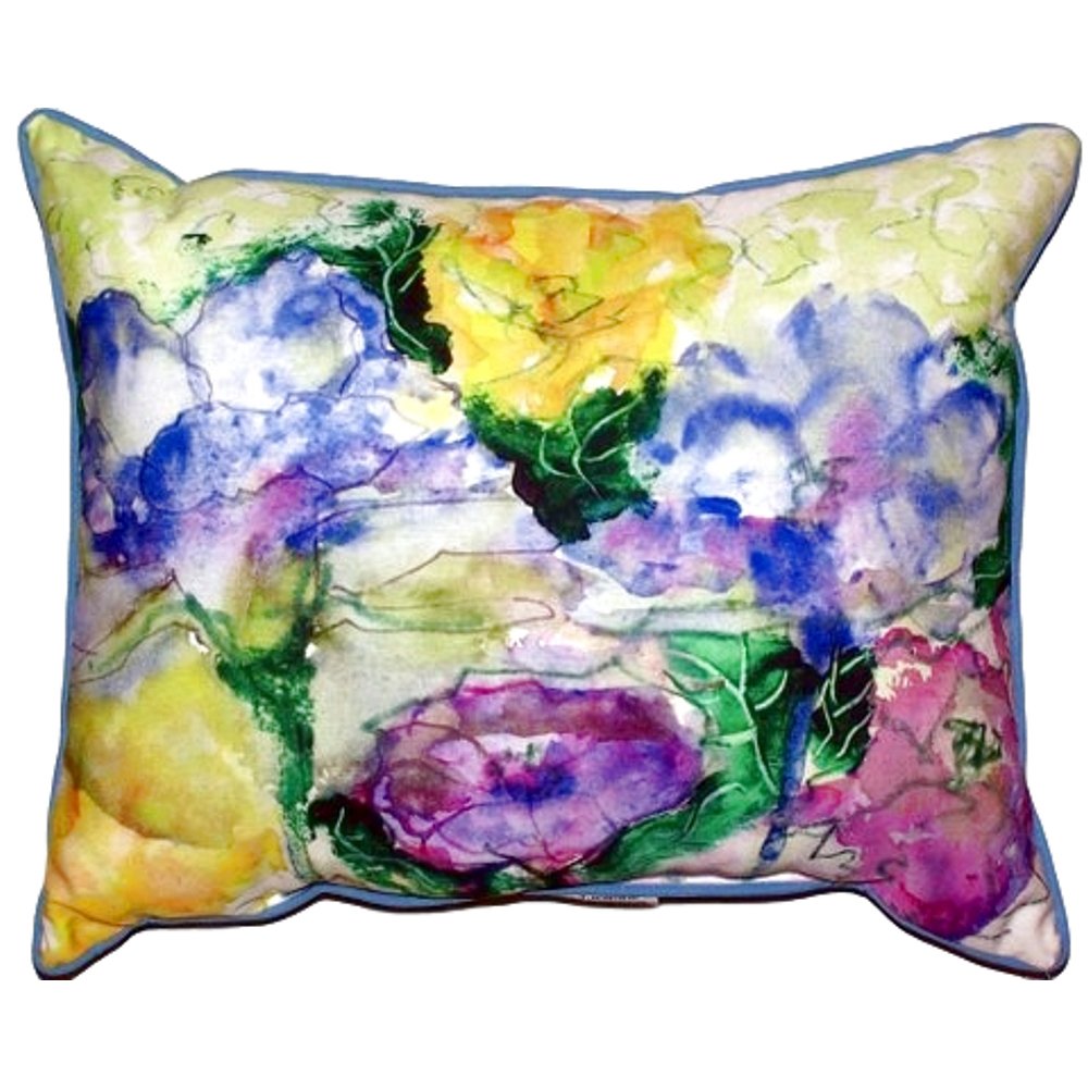 Betsy Drake Zp390 Throw Pillow, 20 Inches X 24 Inches, Multi