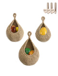 Hanging Fruit Baskets For Kitchen, Hanging Basket For Pantry Hanging Wall Vegetable Fruit Baskets Potato Garlic Onion Storage Ha