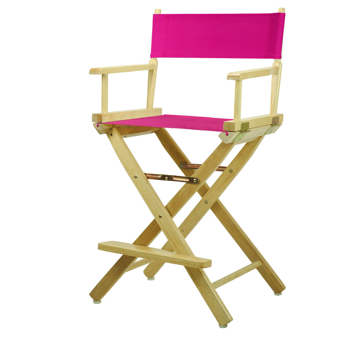 Casual Home 220-00/021-30 Director Chair 24&quot; - Counter Height Natural Frame/Magenta Canvas