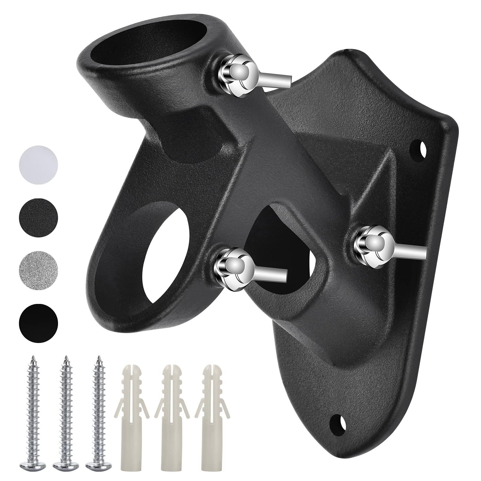 Flag Holder Bracket, 2 Position House Flag Pole Holders, Heavy Duty Aluminum Alloy - Stainless Steel Kit - Strong And Rust Proof