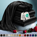 Decolure Satin Sheets Twin Set 4Pcs - Comfy Hotel Luxury Silk Feel Satin Bed Sheets Twin- Elegant Silky Soft Twin Size Satin Bed