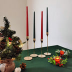 10 Inch Green Taper Candles-Set Of 4 Tapered Candle, Tall Candlesticks, Home Dinner Candle, Party, Wedding, Halloween, Christmas