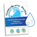 Terraslate Copy Paper Waterproof Laser Printer, Rain Weatherproof, 5 Mil, 8.5X11-Inch, 50 Sheets