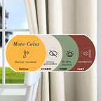 Mrs.Naturall Beige Curtains 42X54 Inches Long For Dining Room 2 Panels Blackout Room Darkening Curtain For Bedroom